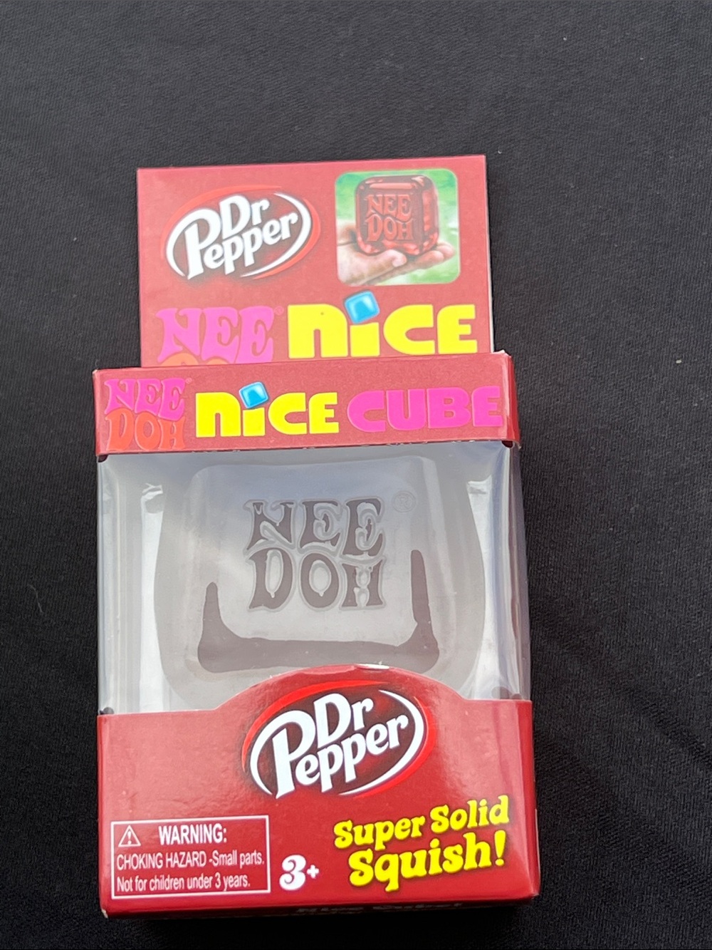 Nee Doh Nice Cube - Red Super Solid Squish